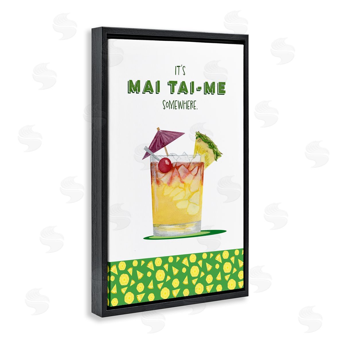 Brett Blumenthal Mai Tai-me Somewhere Cocktail Canvas Wall Art Print