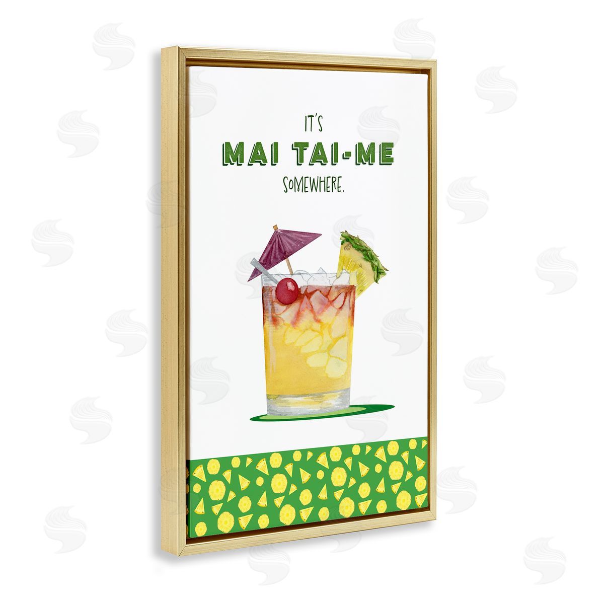 Brett Blumenthal Mai Tai-me Somewhere Cocktail Canvas Wall Art Print