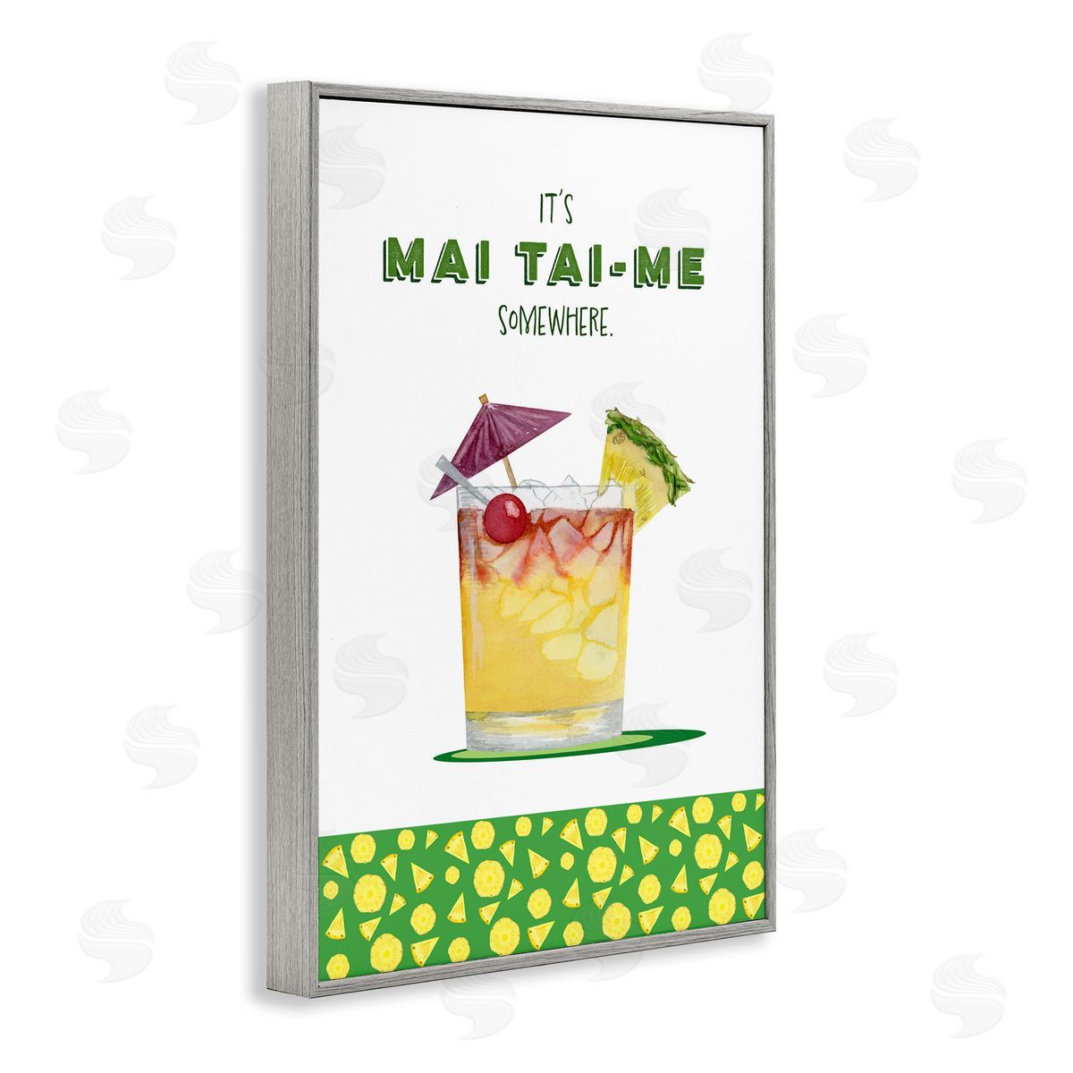 Brett Blumenthal Mai Tai-me Somewhere Cocktail Canvas Wall Art Print