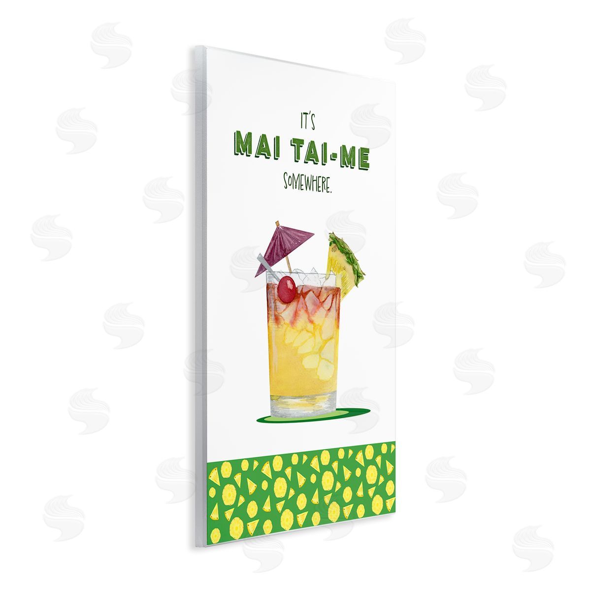 Brett Blumenthal Mai Tai-me Somewhere Cocktail Canvas Wall Art Print