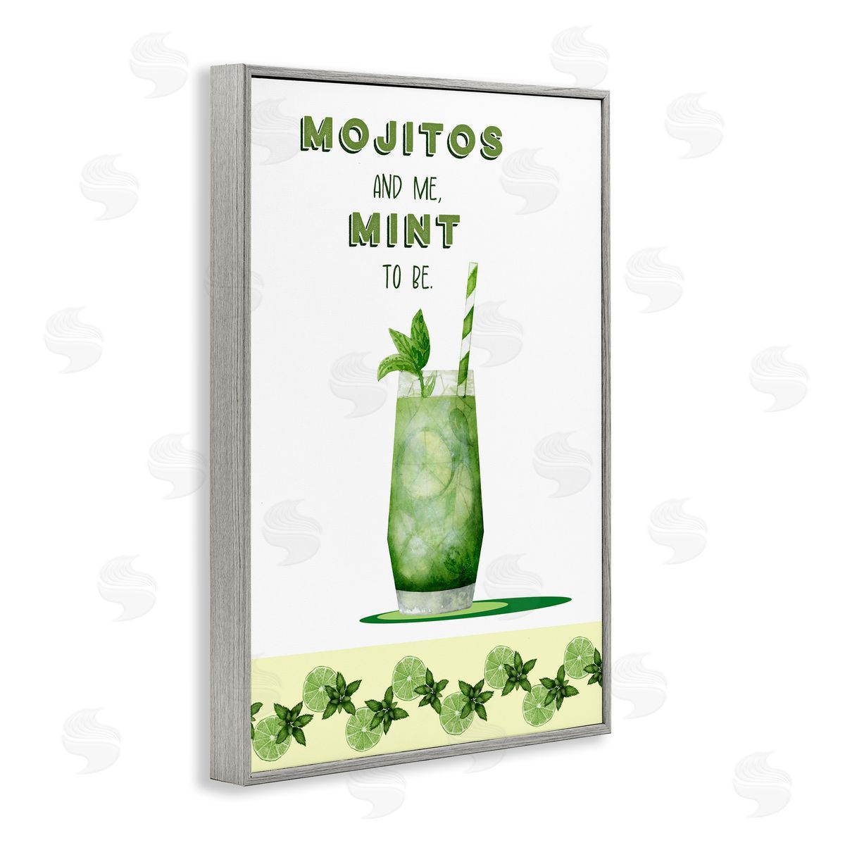 Brett Blumenthal Mojito & Me Mint To Be Canvas Wall Art Print
