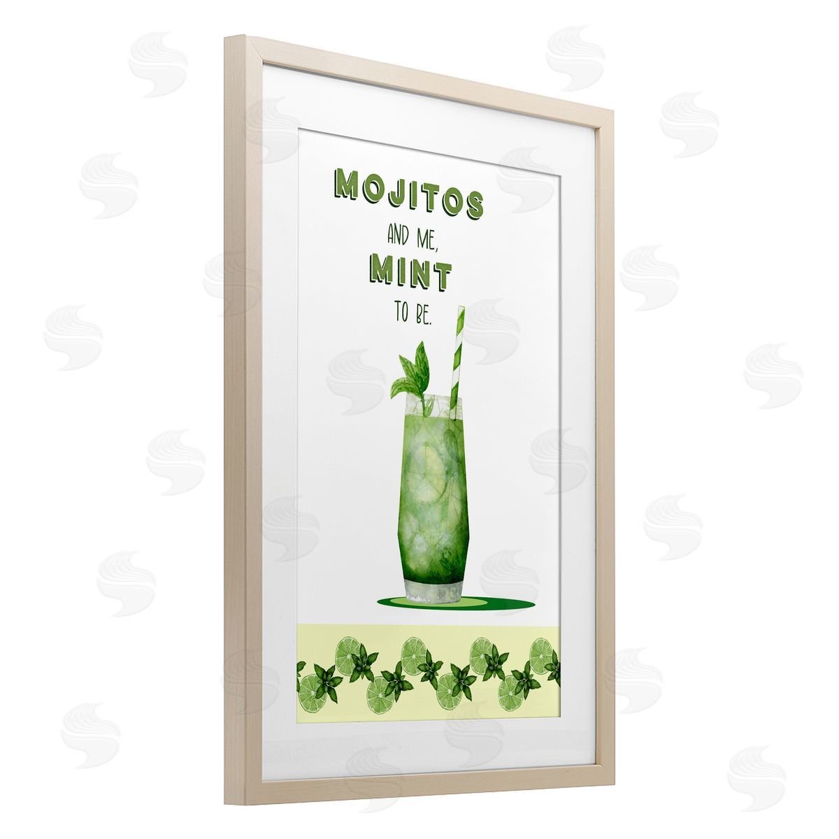 Brett Blumenthal Mojito & Me Mint To Be Canvas Wall Art Print