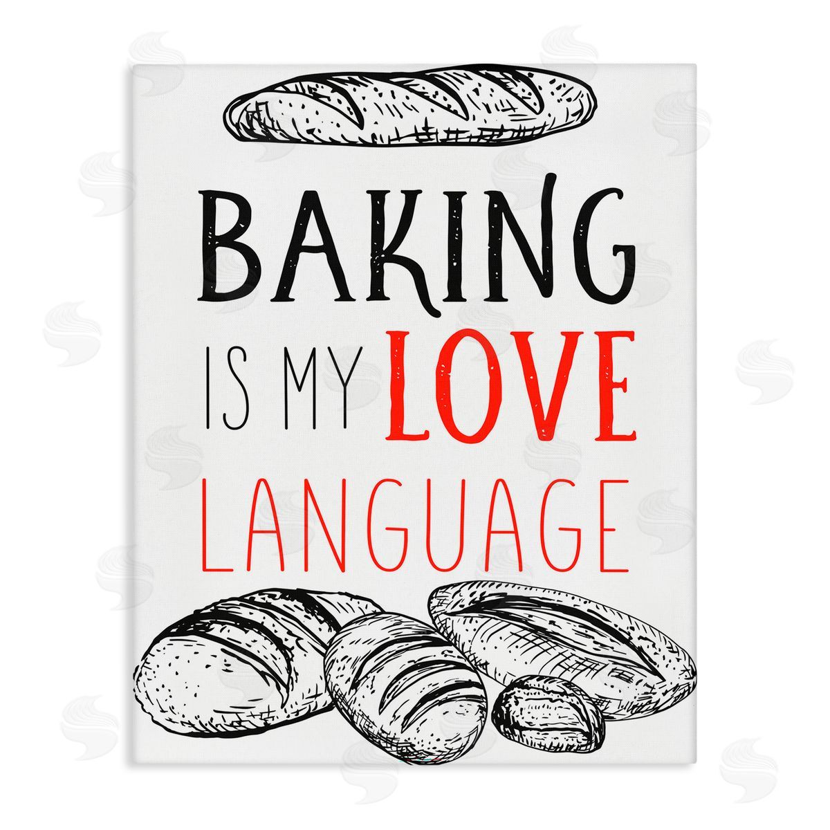 Diane Labombarbe Baking My Love Language Canvas Wall Art Print