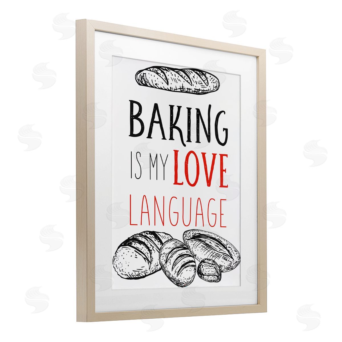 Diane Labombarbe Baking My Love Language Canvas Wall Art Print
