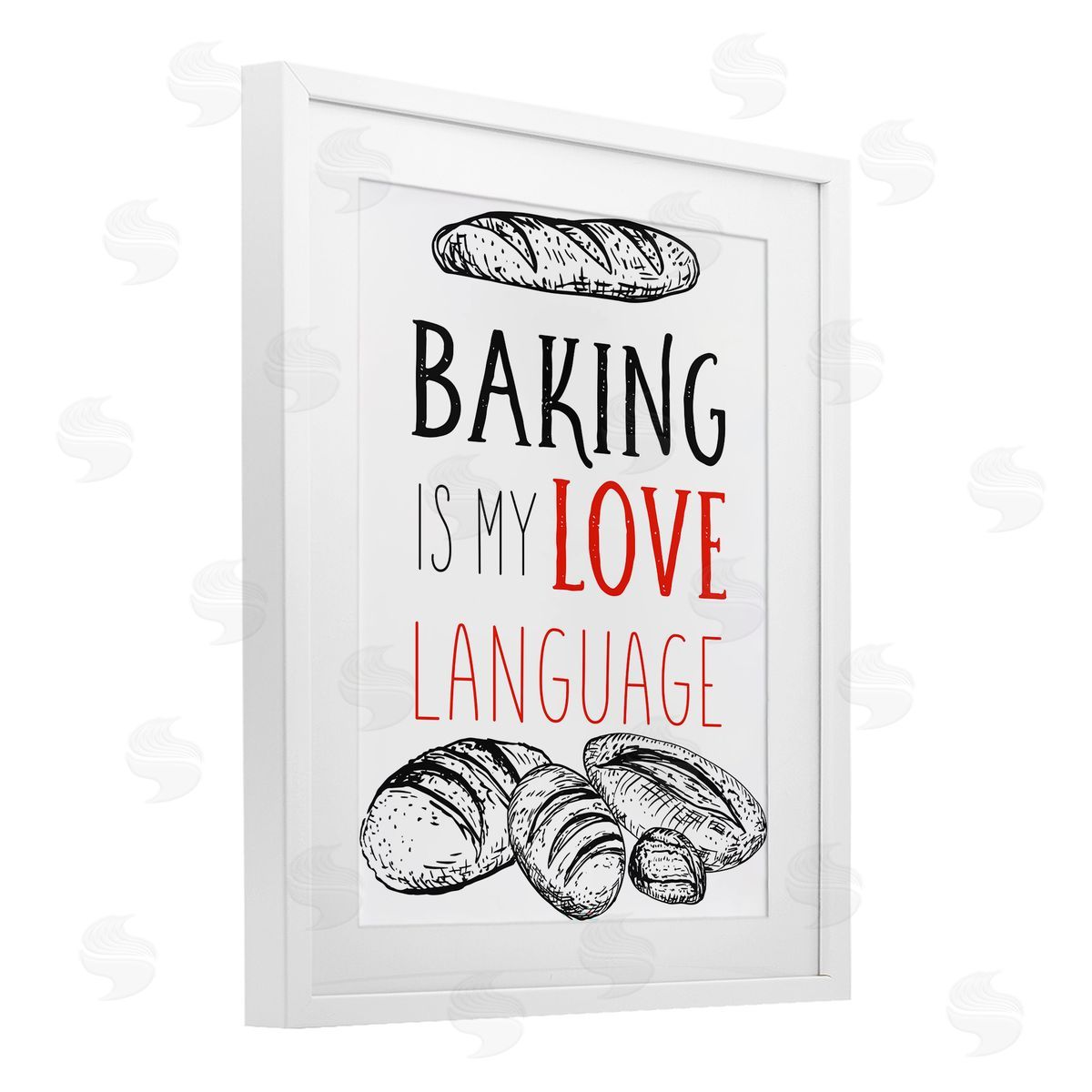 Diane Labombarbe Baking My Love Language Canvas Wall Art Print
