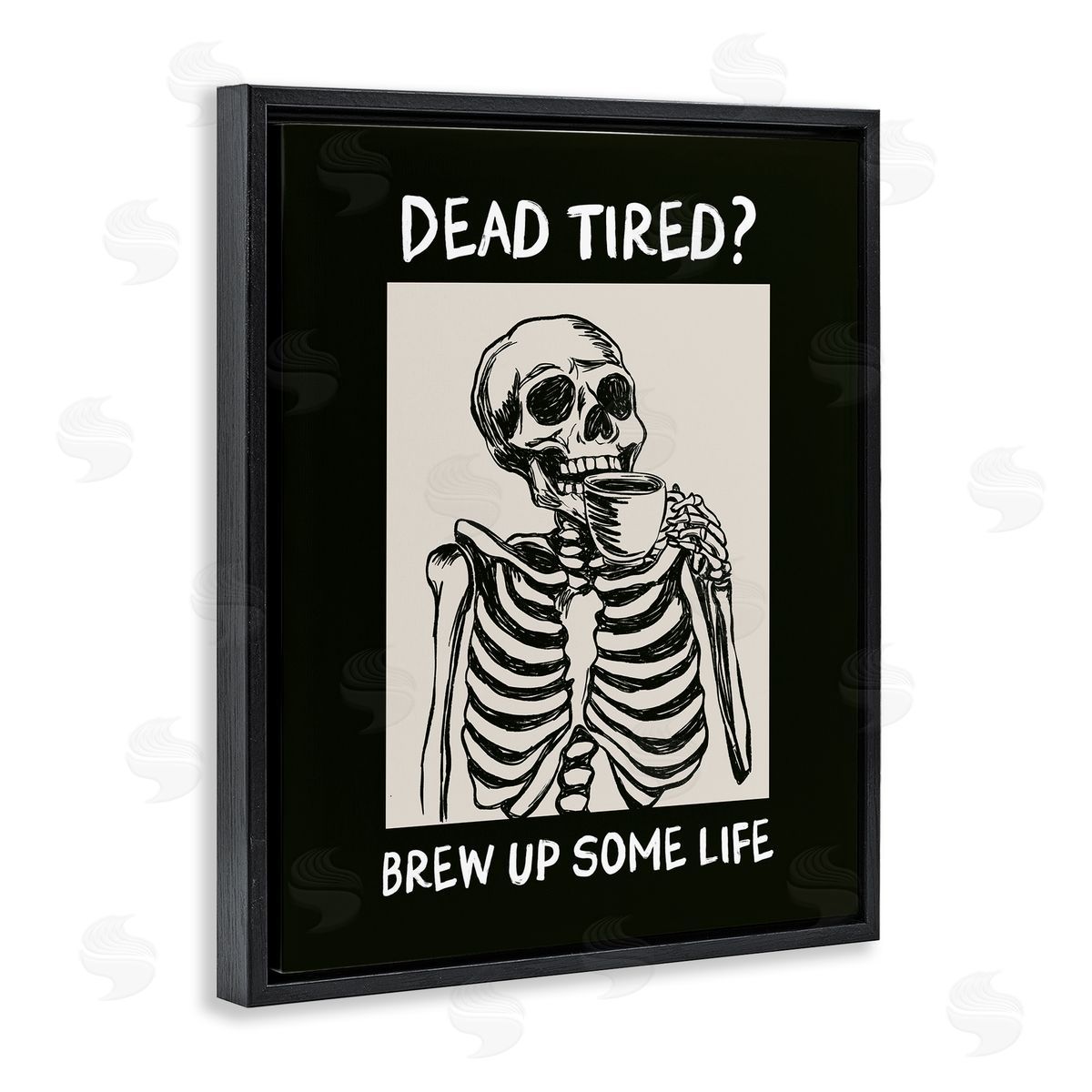 JJ Design House LLC Brew Up Life Coffee Canvas Wall Art Print