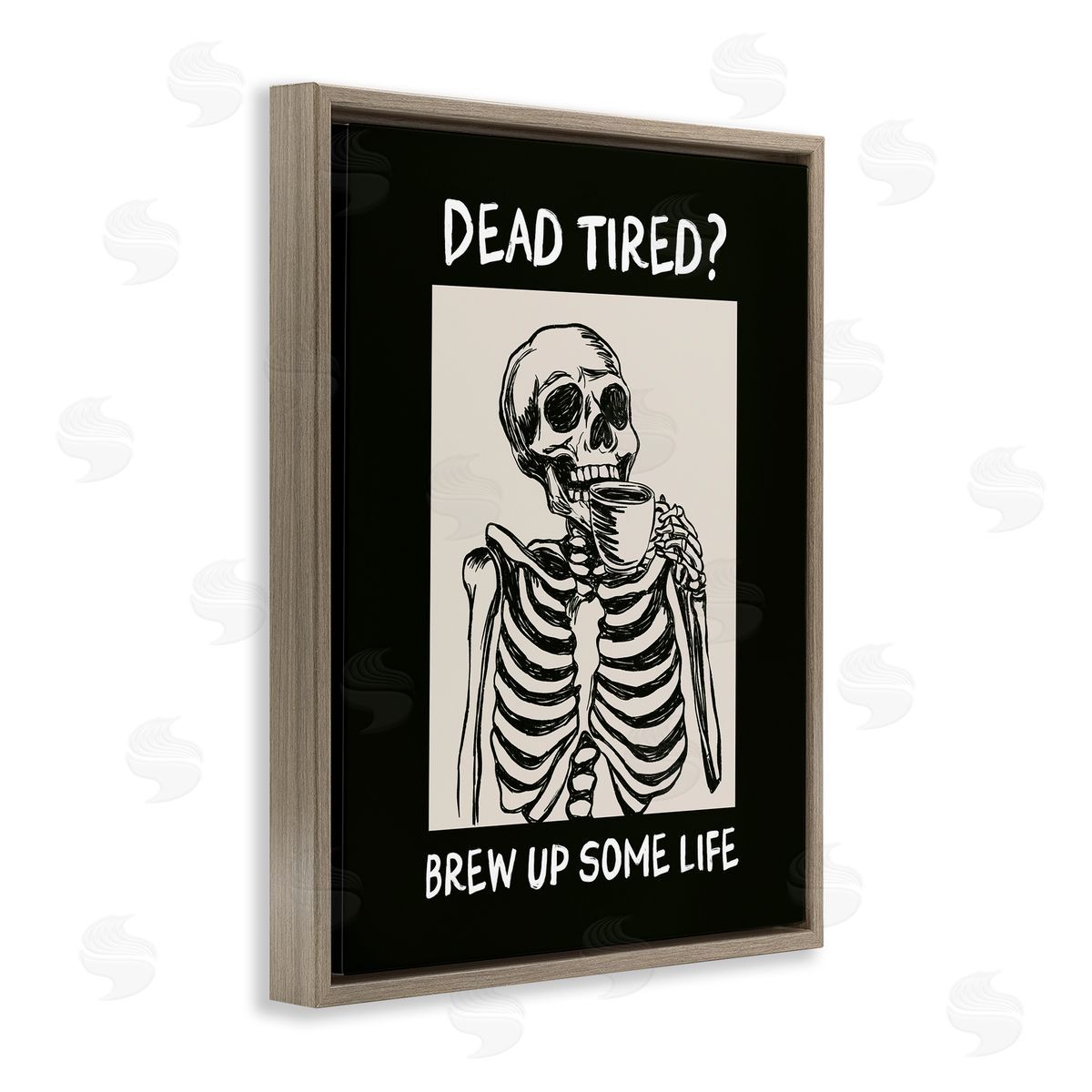 JJ Design House LLC Brew Up Life Coffee Canvas Wall Art Print