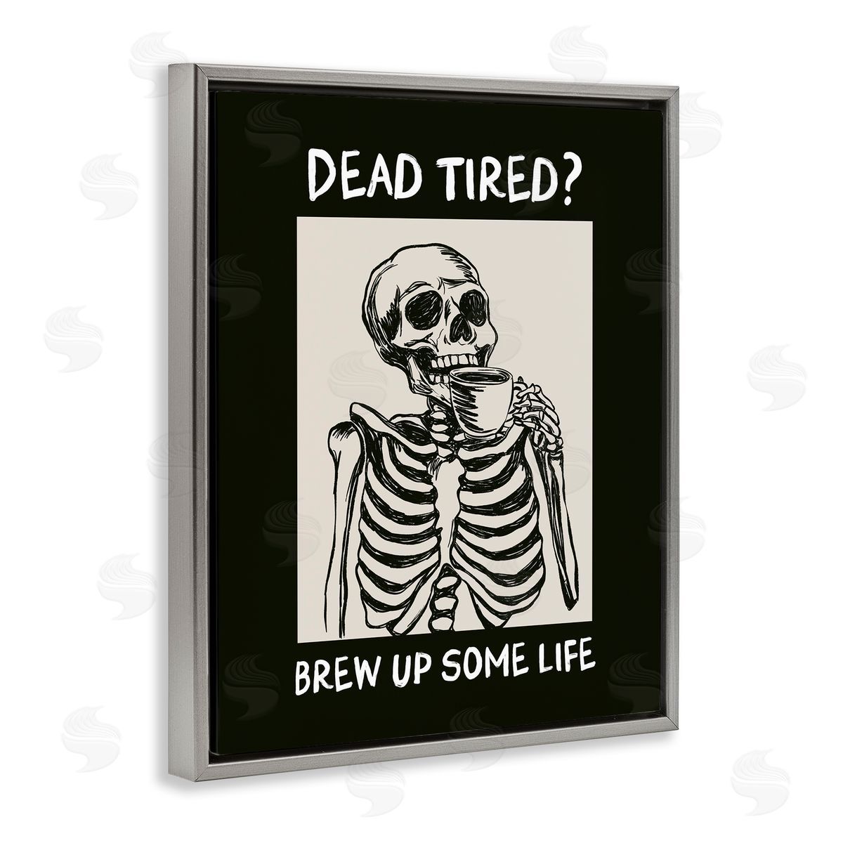 JJ Design House LLC Brew Up Life Coffee Canvas Wall Art Print
