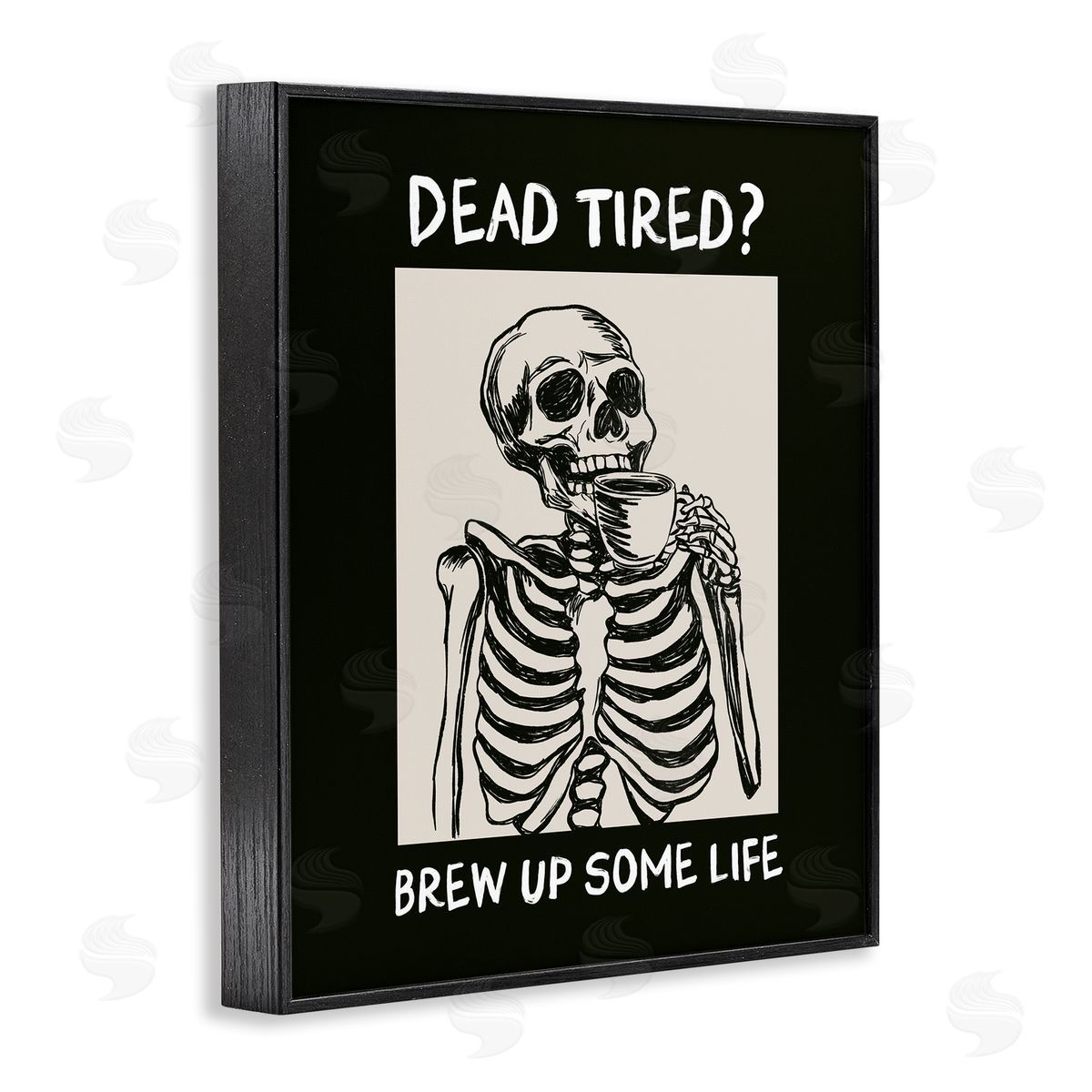 JJ Design House LLC Brew Up Life Coffee Canvas Wall Art Print