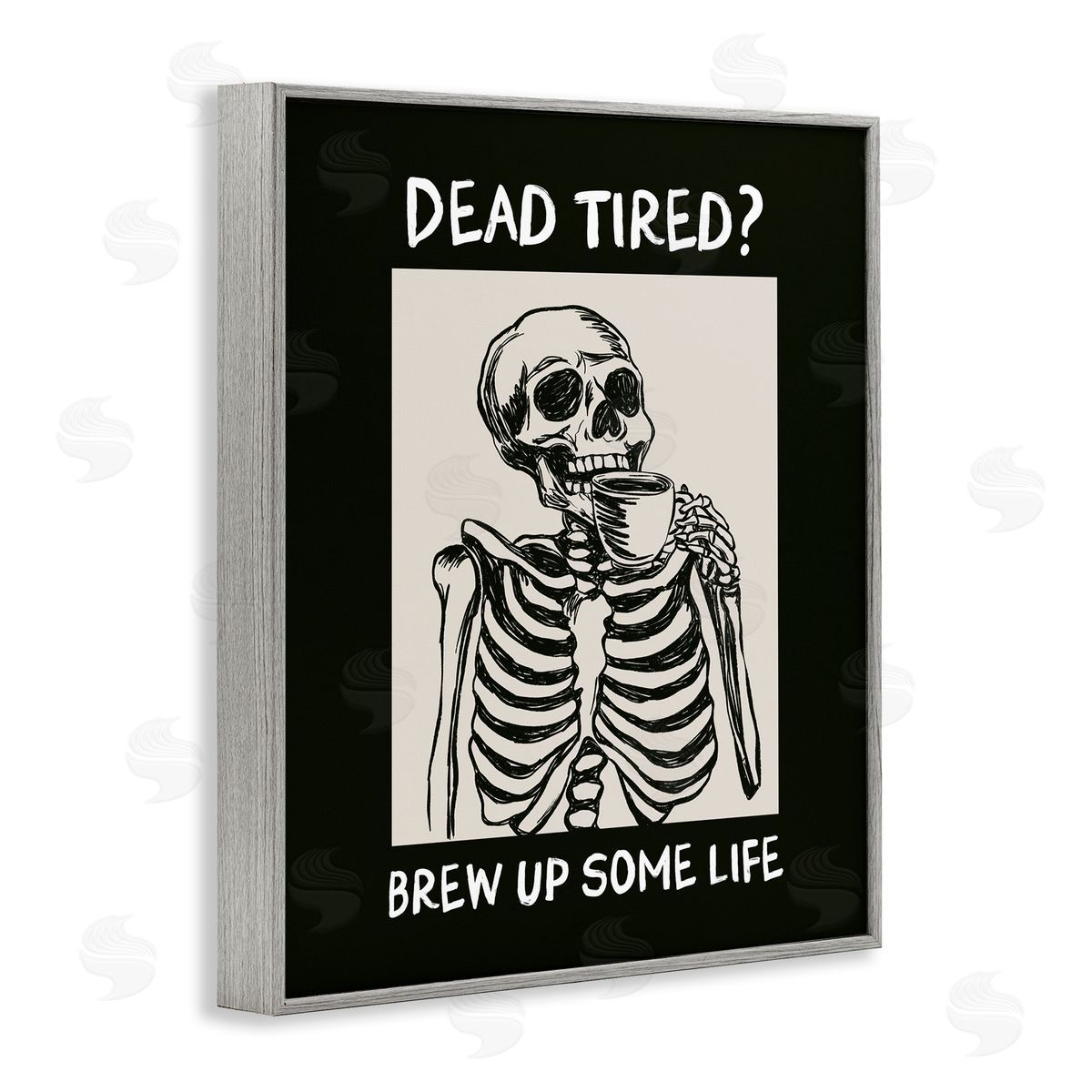 JJ Design House LLC Brew Up Life Coffee Canvas Wall Art Print