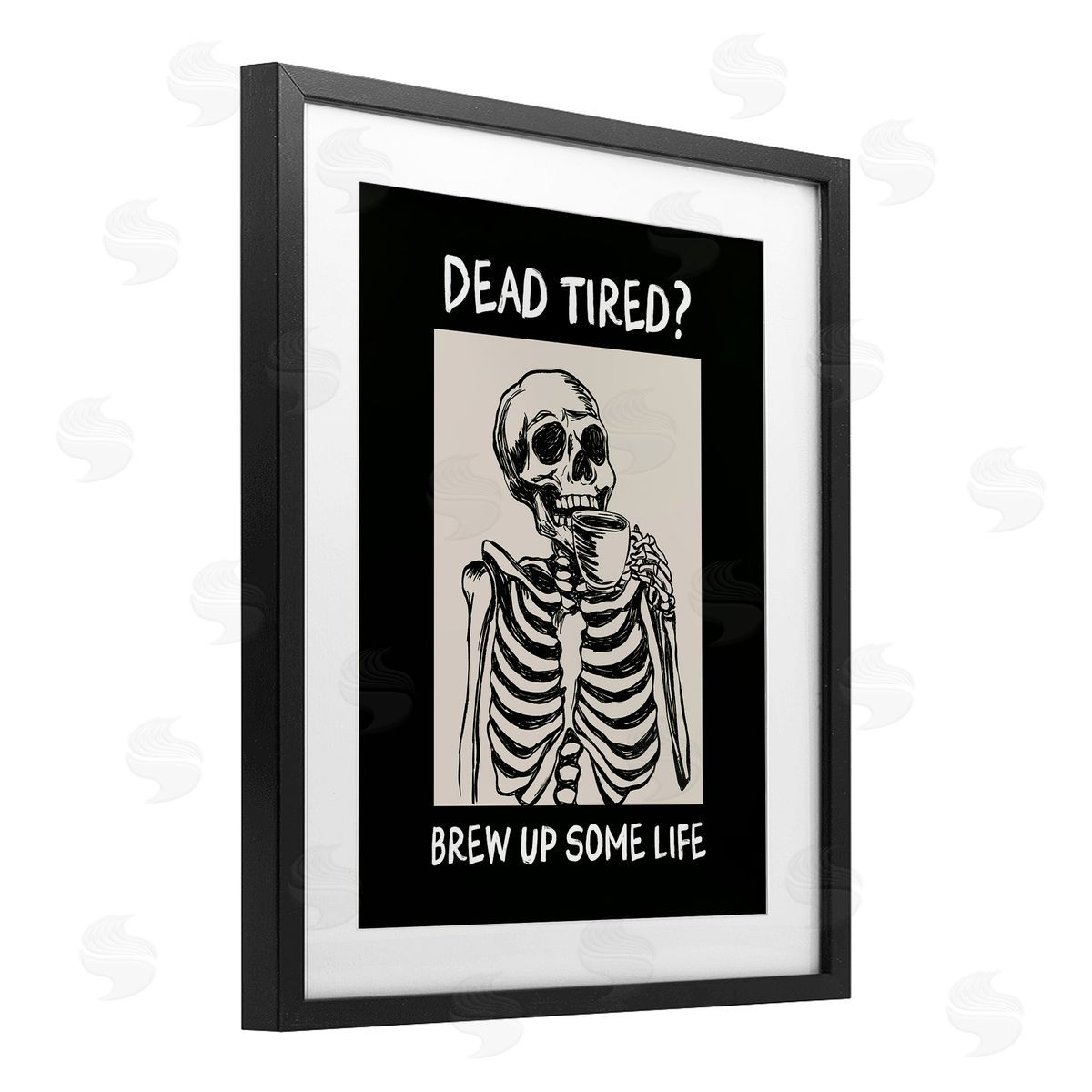 JJ Design House LLC Brew Up Life Coffee Canvas Wall Art Print
