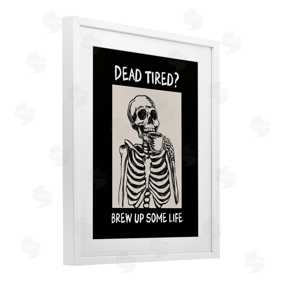 JJ Design House LLC Brew Up Life Coffee Canvas Wall Art Print