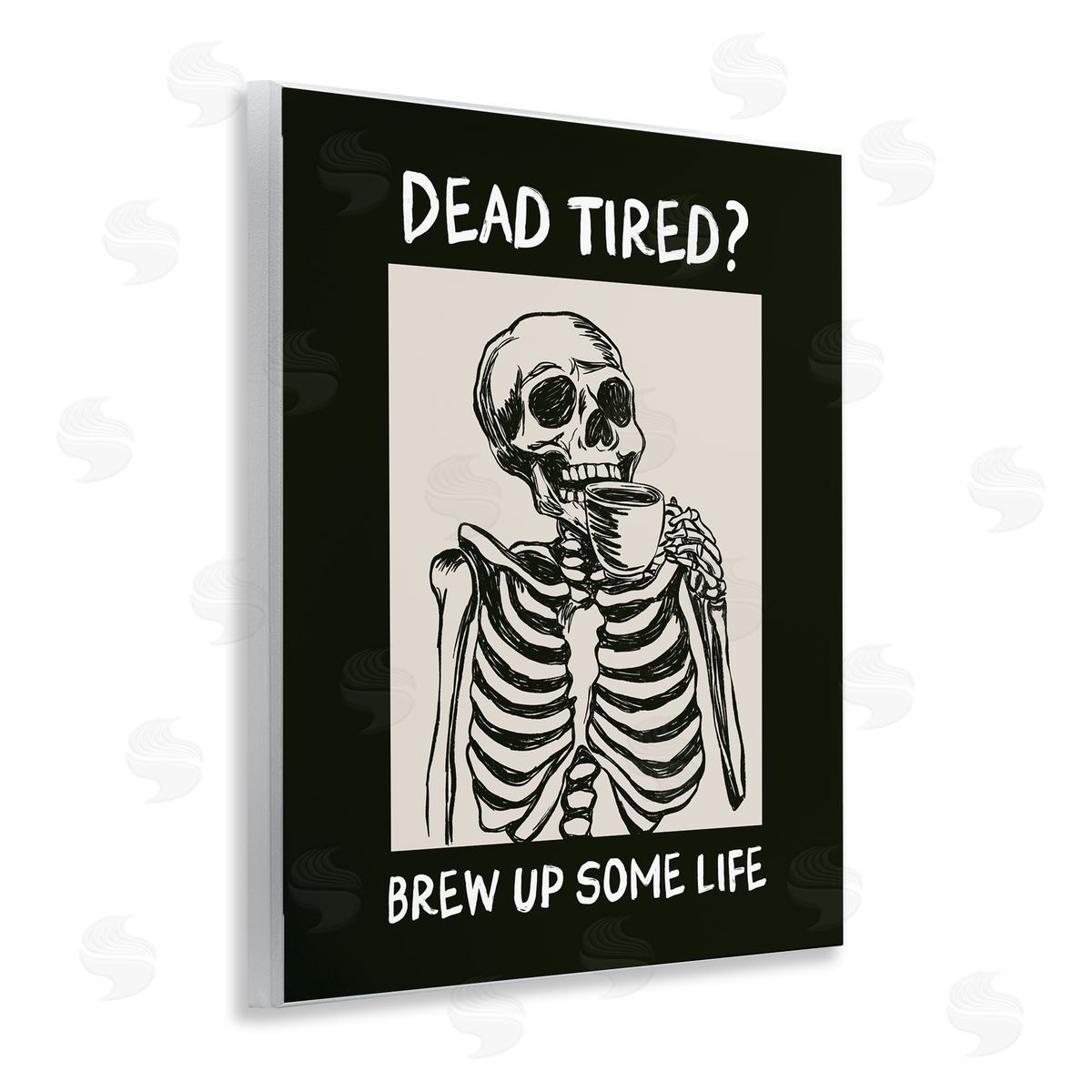 JJ Design House LLC Brew Up Life Coffee Canvas Wall Art Print