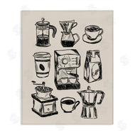 JJ Design House LLC | Coffee Icons Various Brews