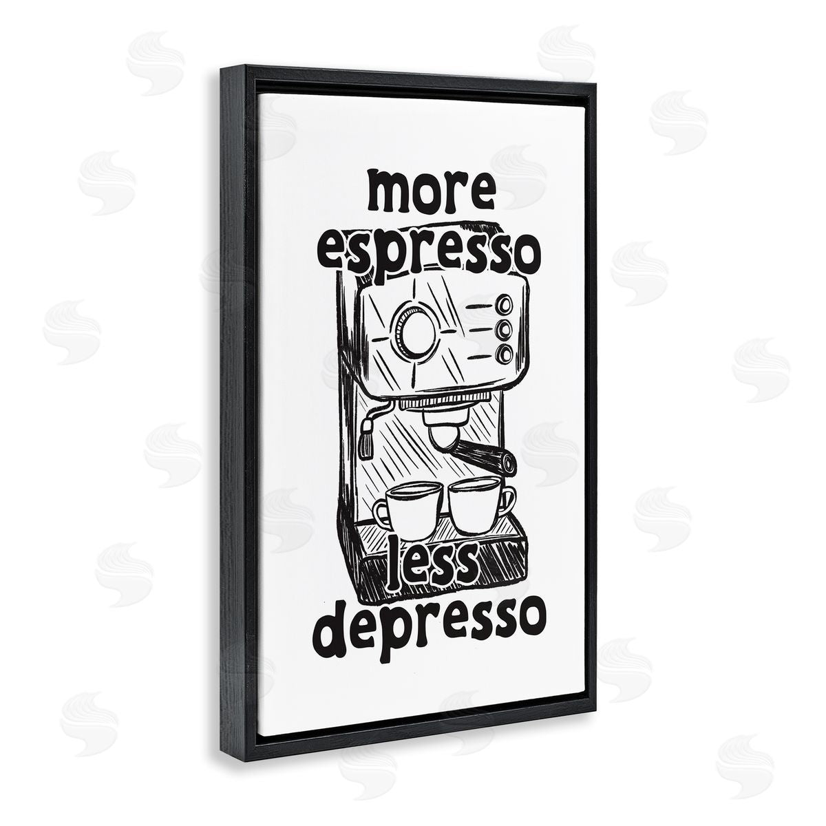 JJ Design House LLC More Espresso Less Depresso Canvas Wall Art Print