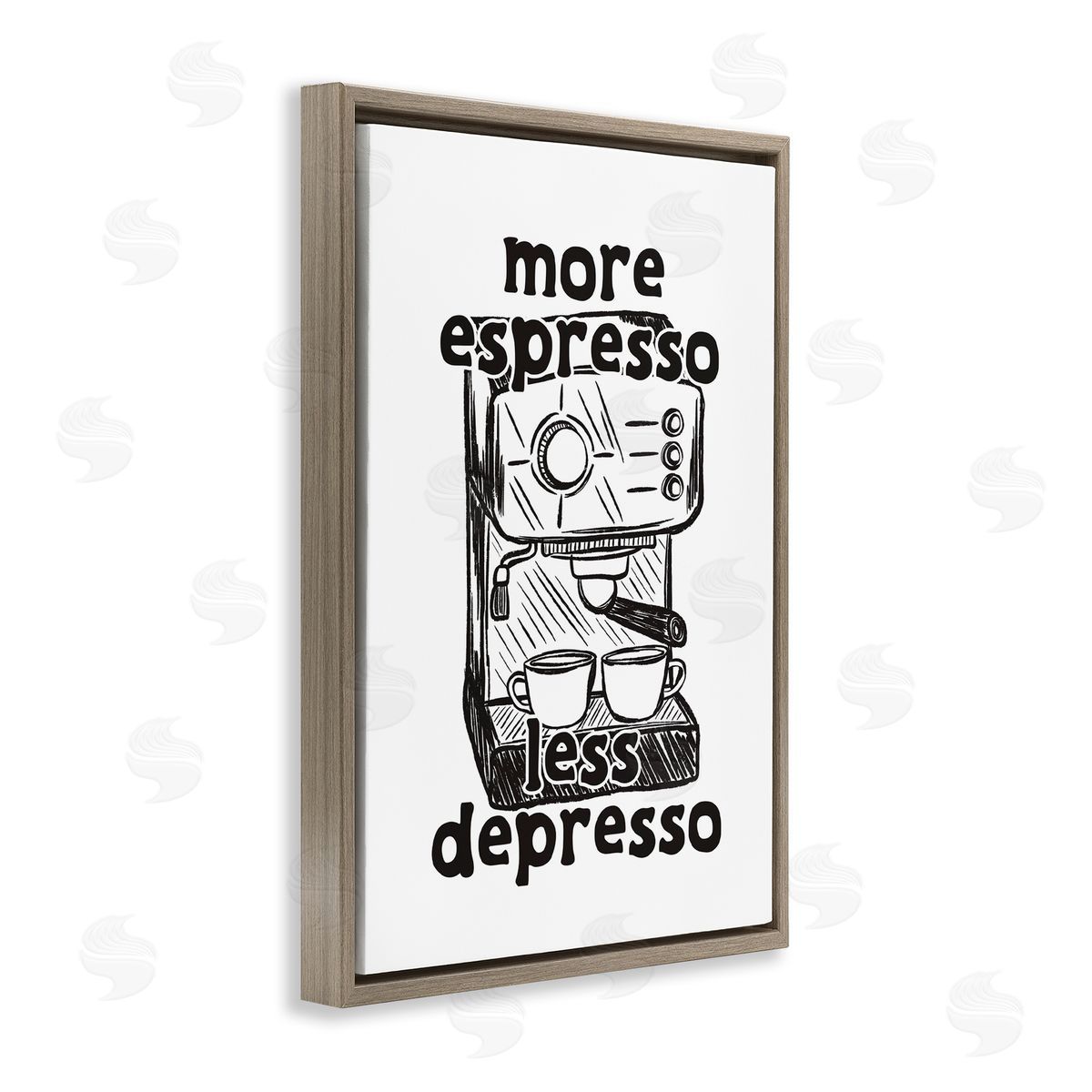 JJ Design House LLC More Espresso Less Depresso Canvas Wall Art Print