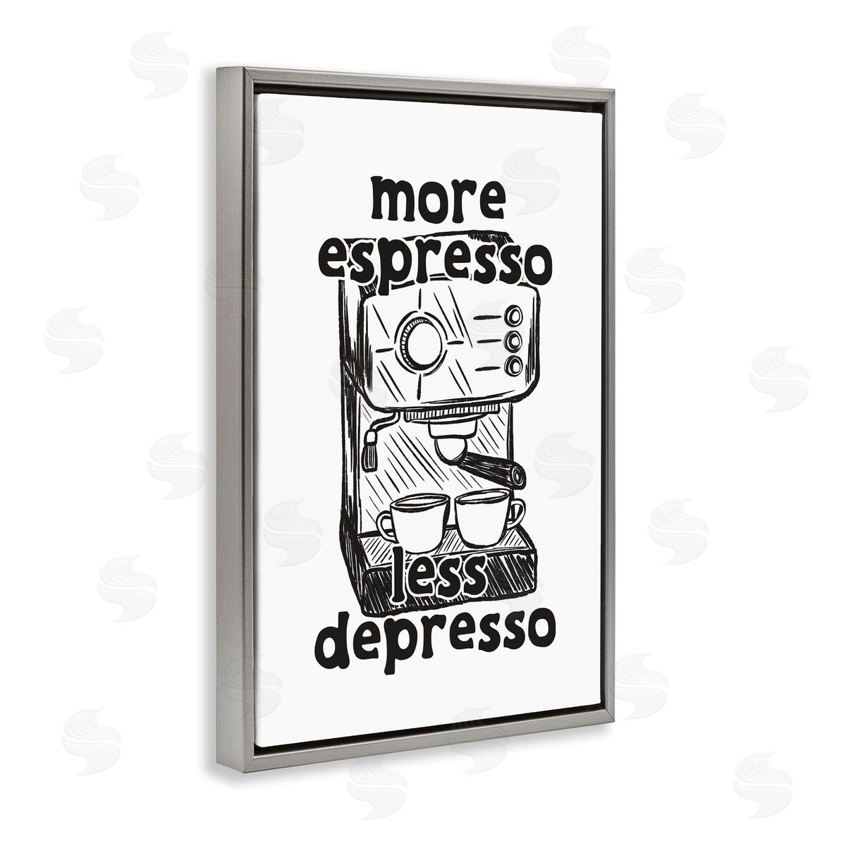 JJ Design House LLC More Espresso Less Depresso Canvas Wall Art Print
