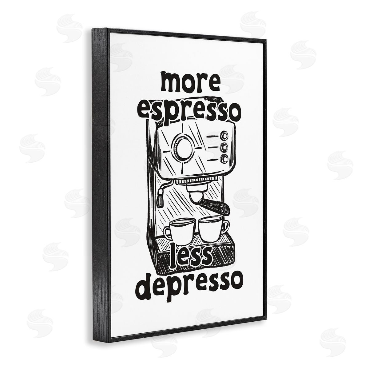 JJ Design House LLC More Espresso Less Depresso Canvas Wall Art Print
