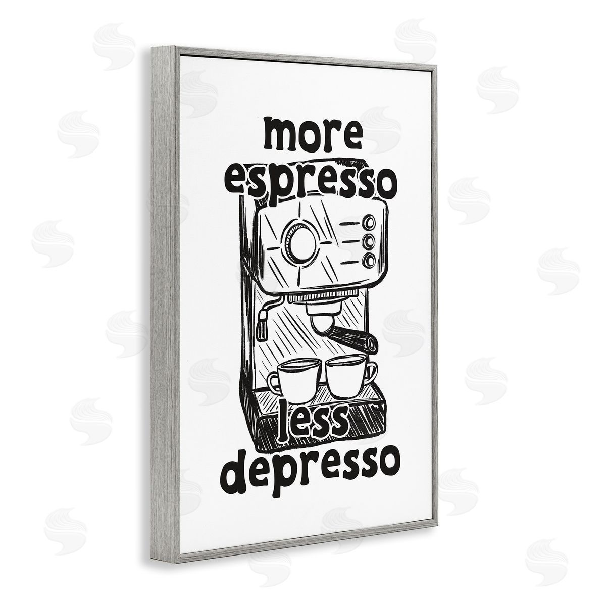 JJ Design House LLC More Espresso Less Depresso Canvas Wall Art Print