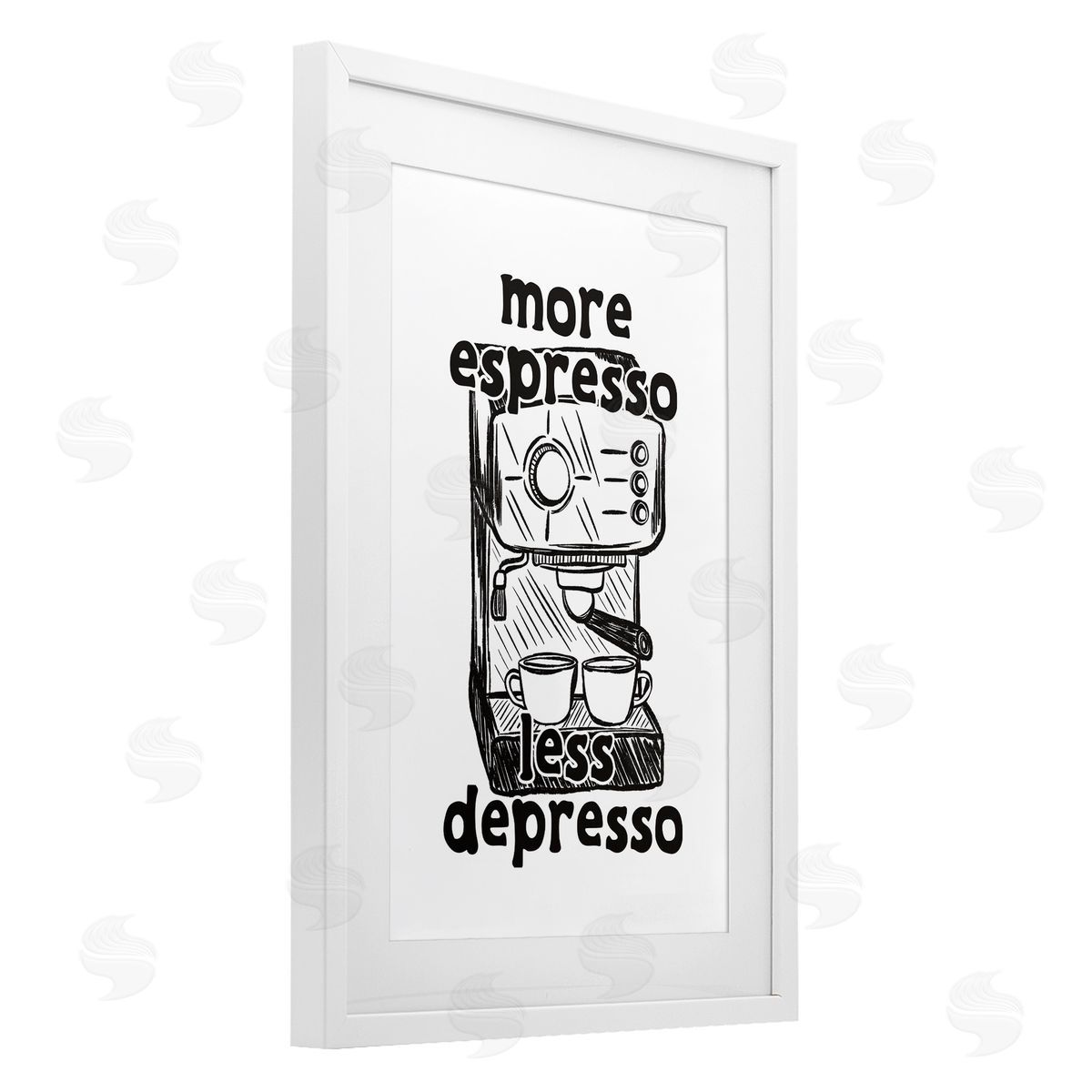 JJ Design House LLC More Espresso Less Depresso Canvas Wall Art Print