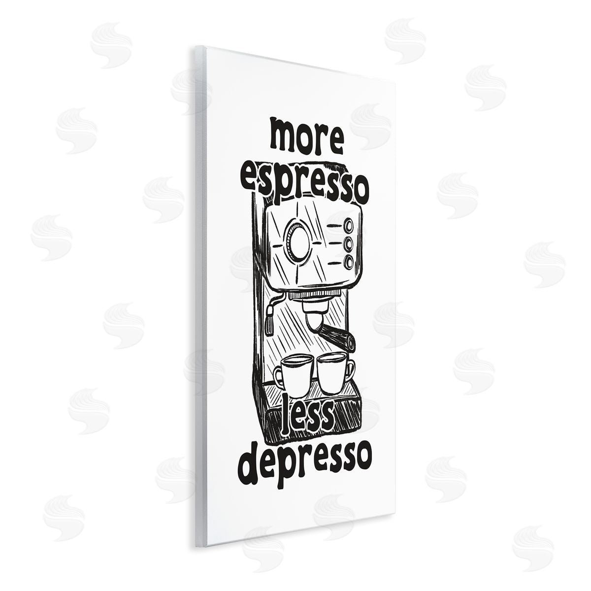 JJ Design House LLC More Espresso Less Depresso Canvas Wall Art Print