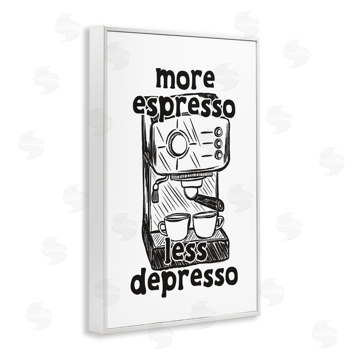 JJ Design House LLC More Espresso Less Depresso Canvas Wall Art Print