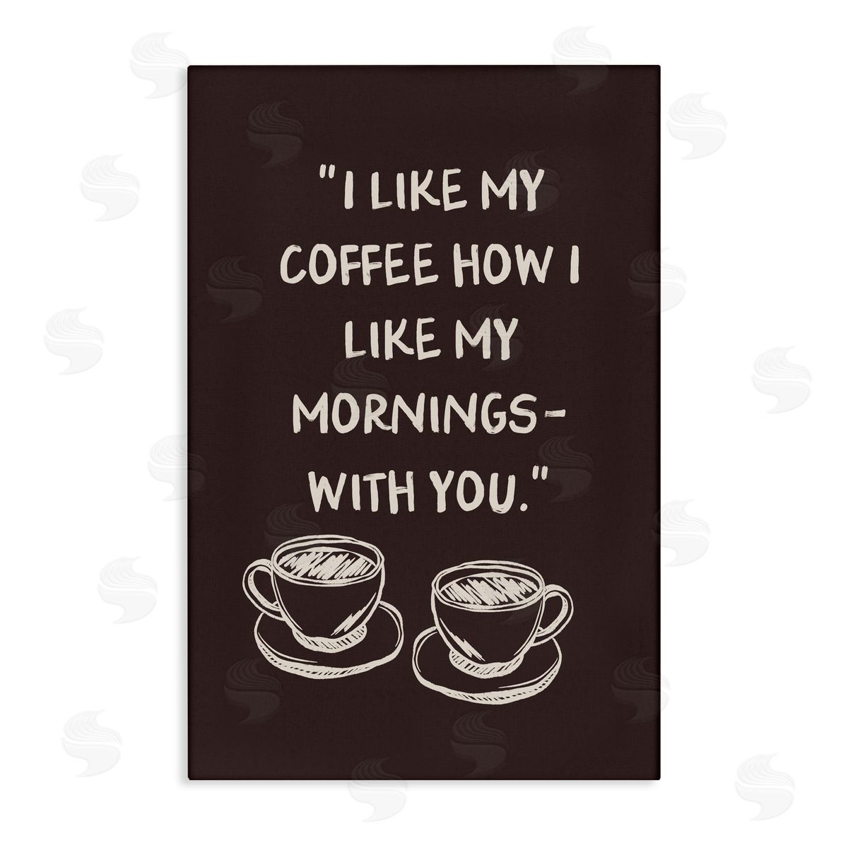 JJ Design House LLC Coffee Like Morning With You Canvas Wall Art Print