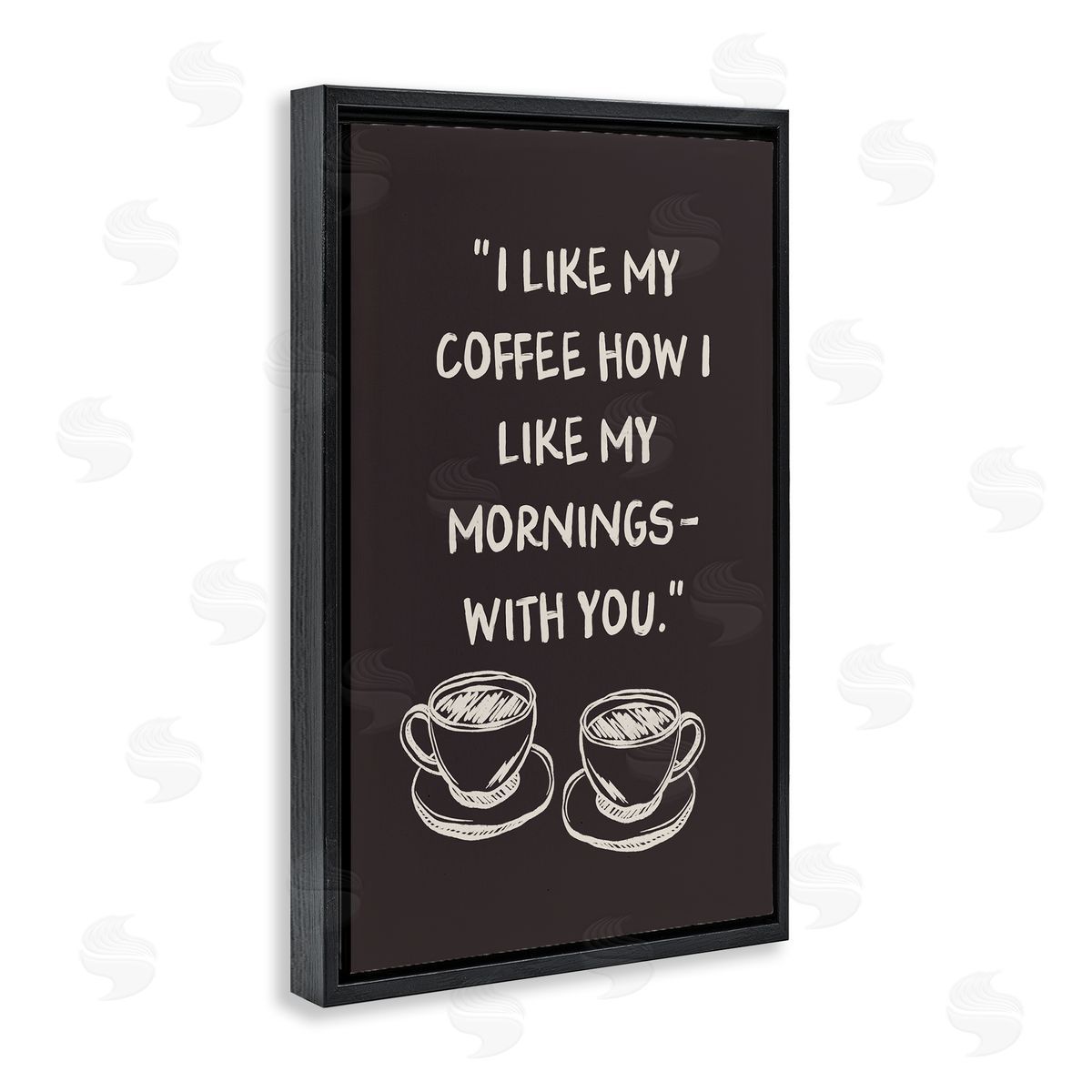 JJ Design House LLC Coffee Like Morning With You Canvas Wall Art Print