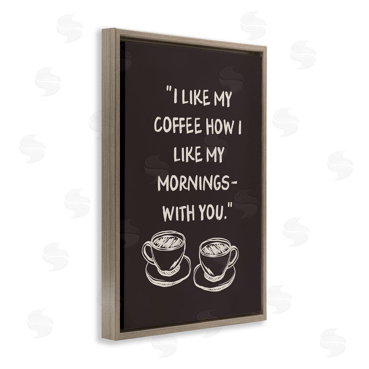JJ Design House LLC Coffee Like Morning With You Canvas Wall Art Print