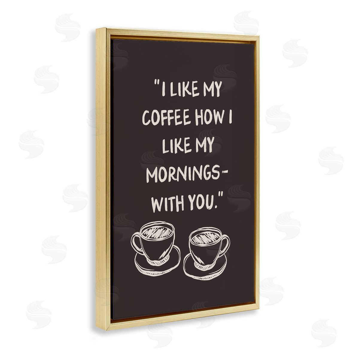 JJ Design House LLC Coffee Like Morning With You Canvas Wall Art Print