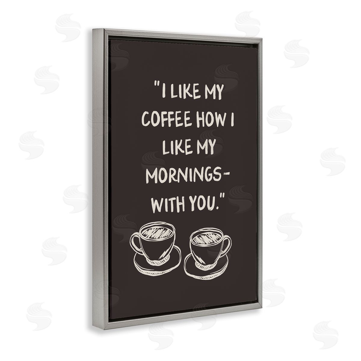 JJ Design House LLC Coffee Like Morning With You Canvas Wall Art Print