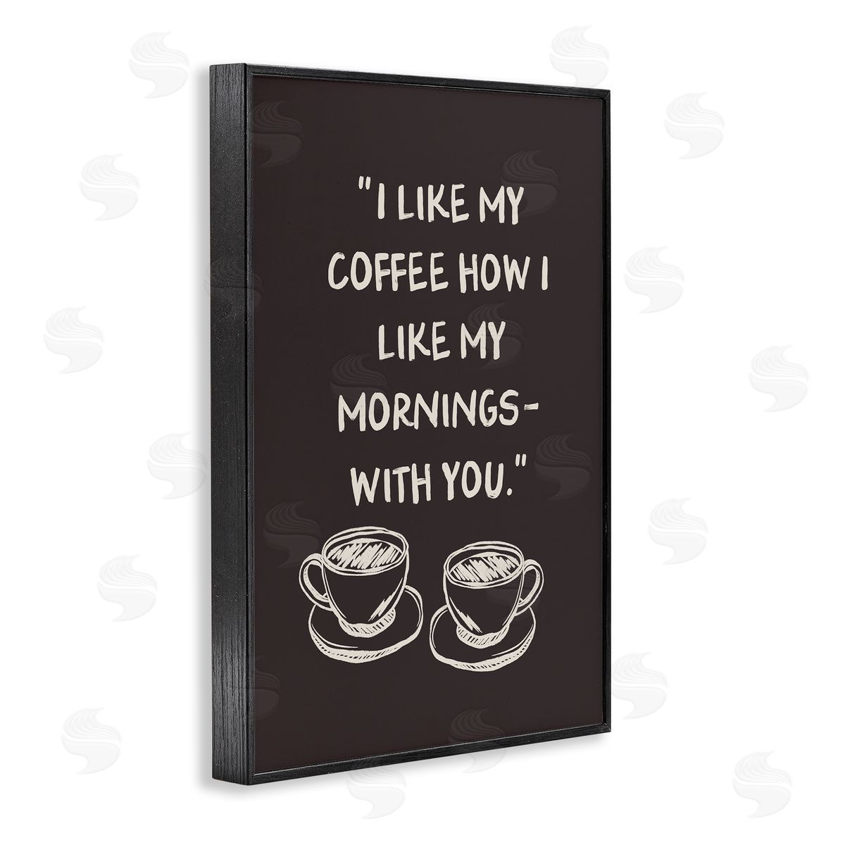 JJ Design House LLC Coffee Like Morning With You Canvas Wall Art Print