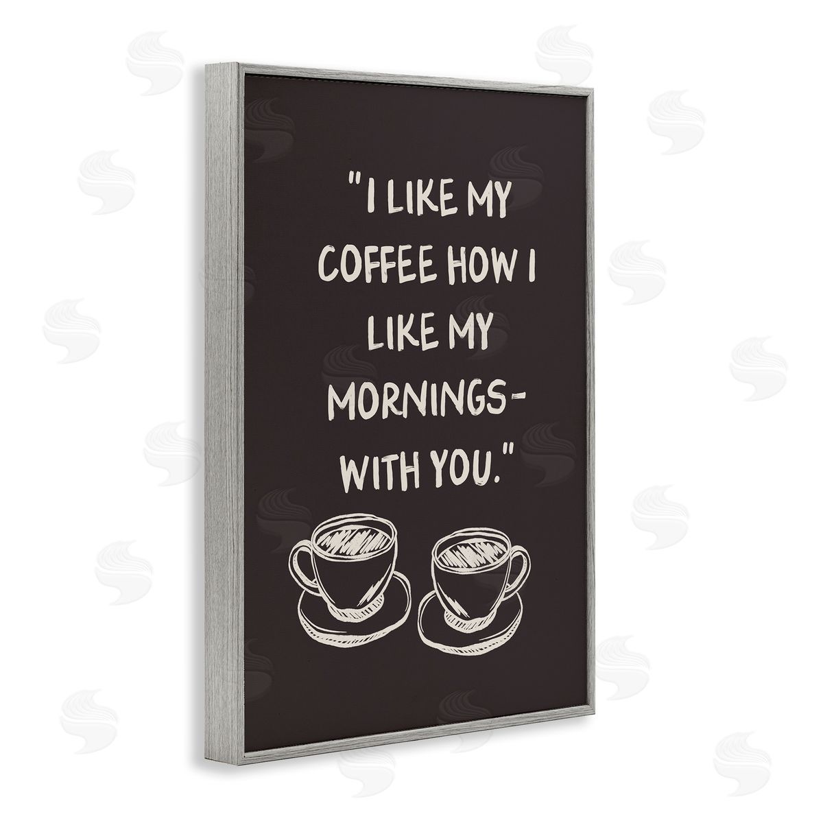 JJ Design House LLC Coffee Like Morning With You Canvas Wall Art Print