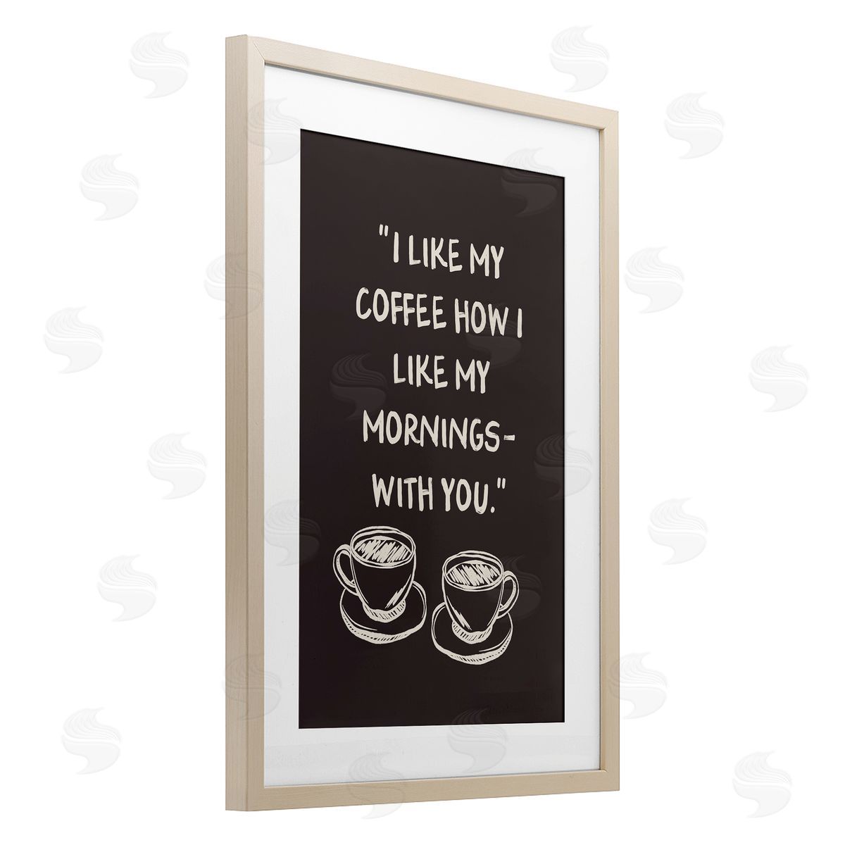 JJ Design House LLC Coffee Like Morning With You Canvas Wall Art Print