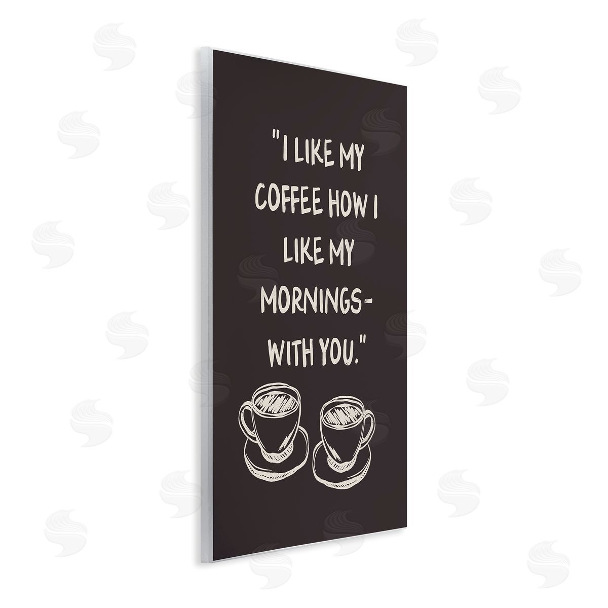 JJ Design House LLC Coffee Like Morning With You Canvas Wall Art Print