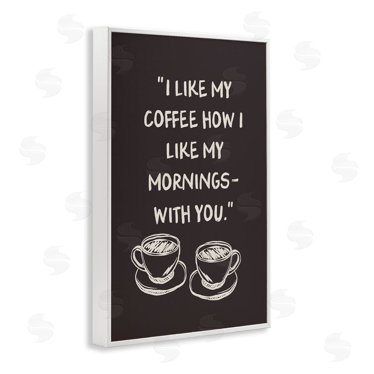JJ Design House LLC Coffee Like Morning With You Canvas Wall Art Print