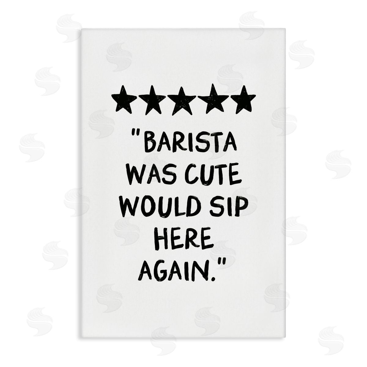 JJ Design House LLC Barista Was Cute Rating Canvas Wall Art Print