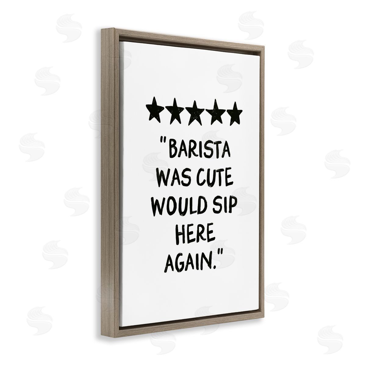 JJ Design House LLC Barista Was Cute Rating Canvas Wall Art Print