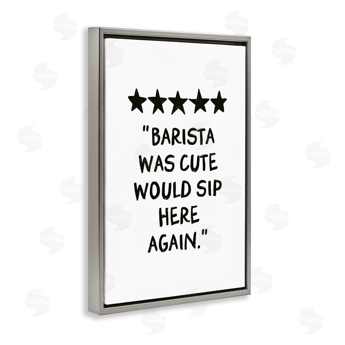 JJ Design House LLC Barista Was Cute Rating Canvas Wall Art Print