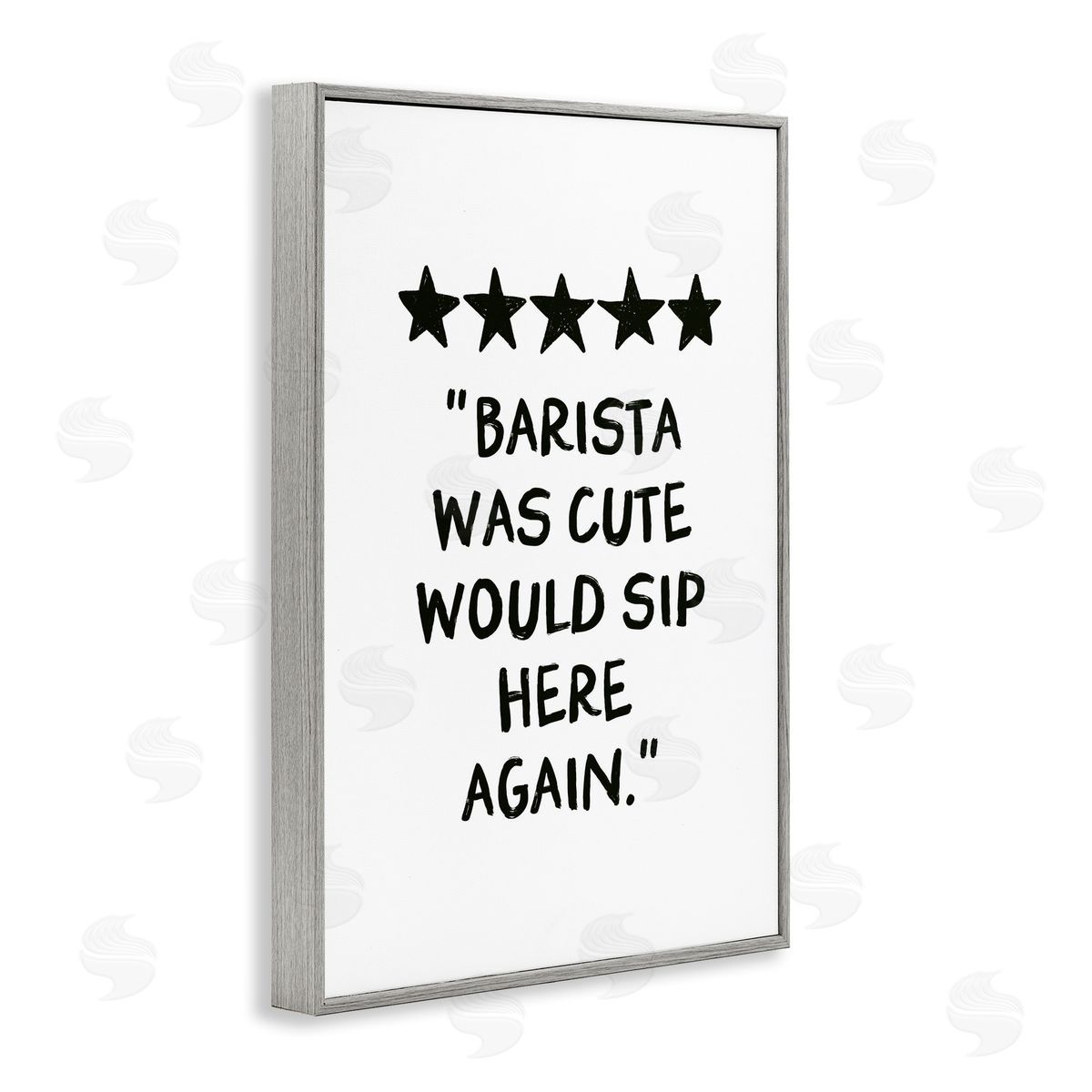 JJ Design House LLC Barista Was Cute Rating Canvas Wall Art Print