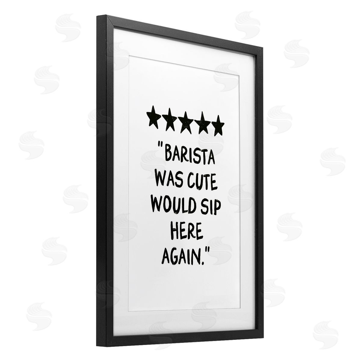 JJ Design House LLC Barista Was Cute Rating Canvas Wall Art Print