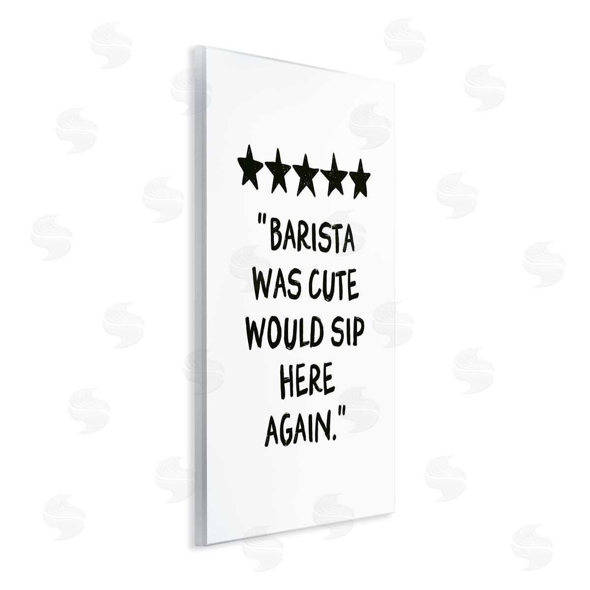 JJ Design House LLC Barista Was Cute Rating Canvas Wall Art Print