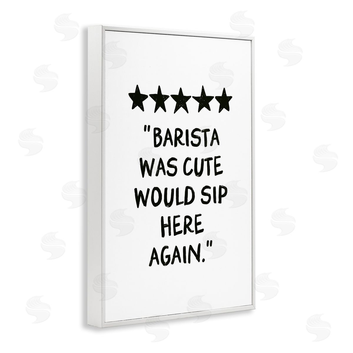 JJ Design House LLC Barista Was Cute Rating Canvas Wall Art Print