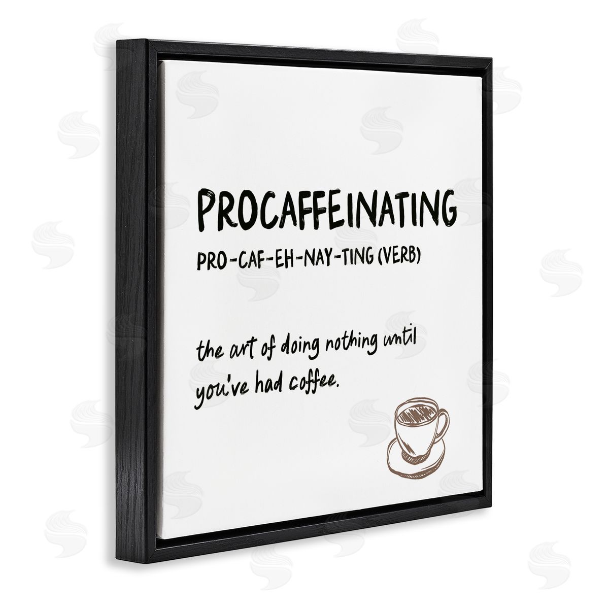 JJ Design House LLC Procaffeinating Coffee Definition Canvas Wall Art Print
