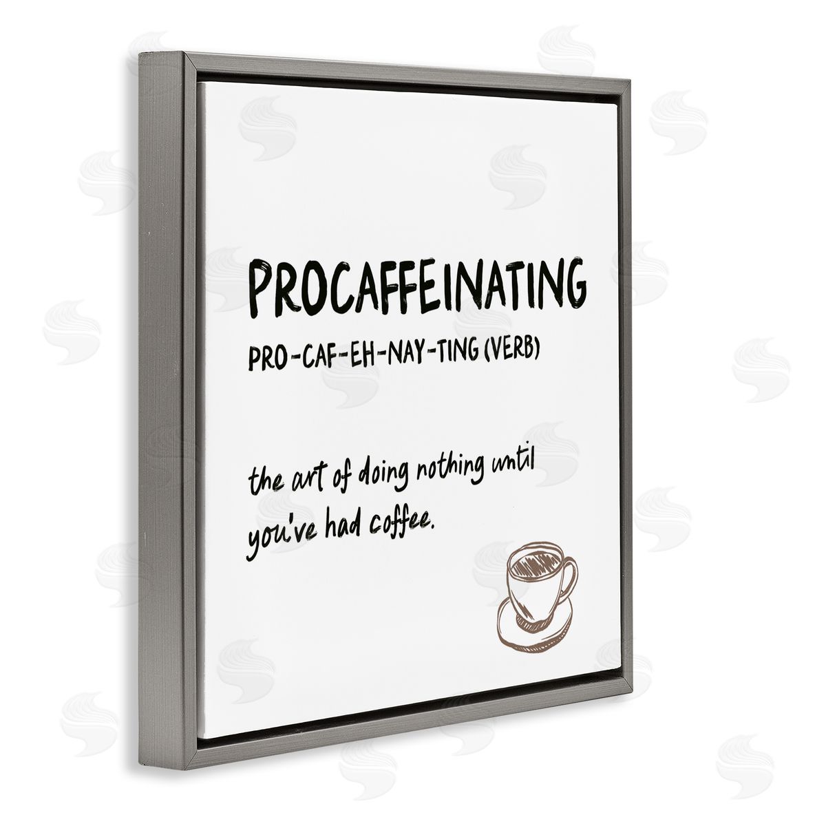 JJ Design House LLC Procaffeinating Coffee Definition Canvas Wall Art Print
