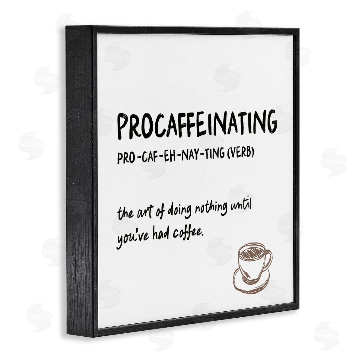 JJ Design House LLC Procaffeinating Coffee Definition Canvas Wall Art Print