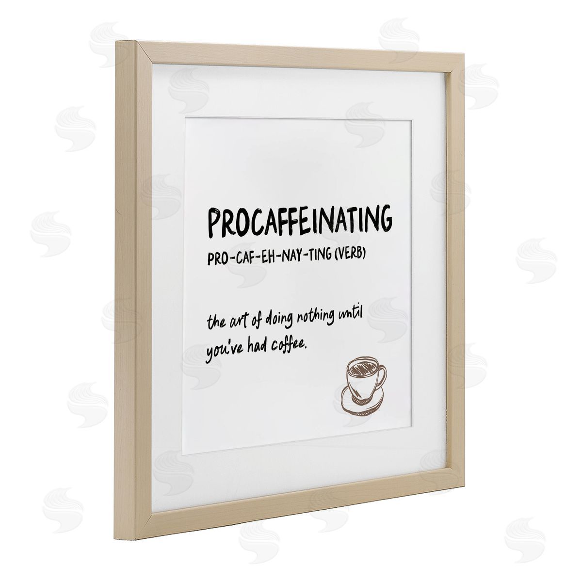 JJ Design House LLC Procaffeinating Coffee Definition Canvas Wall Art Print