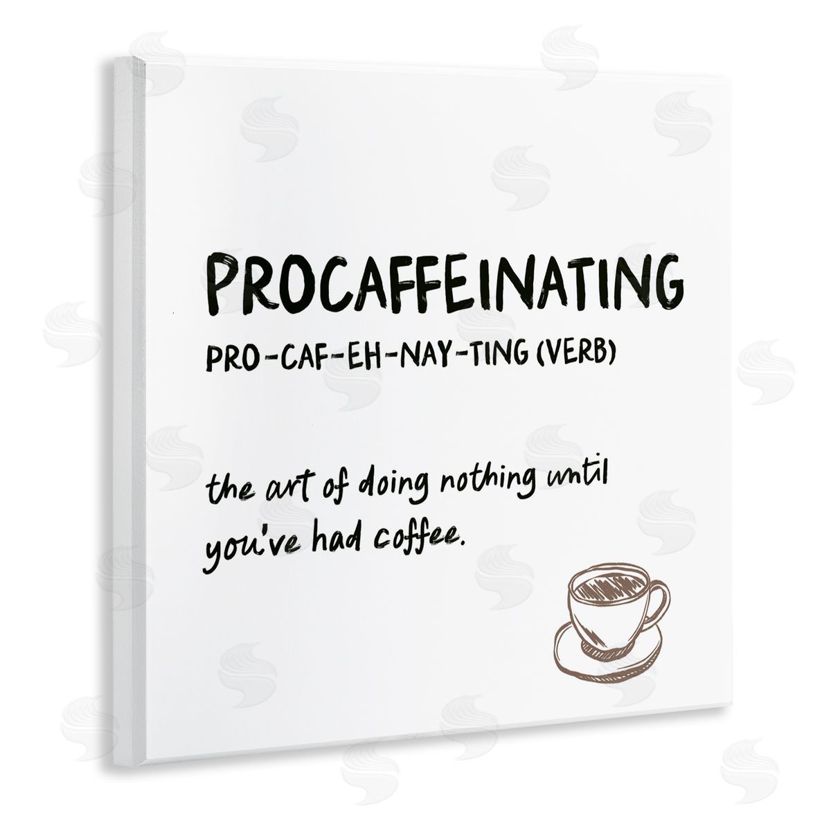 JJ Design House LLC Procaffeinating Coffee Definition Canvas Wall Art Print