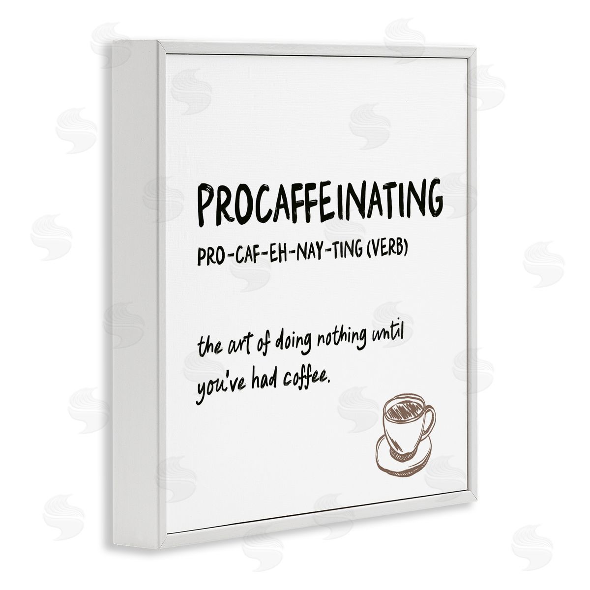 JJ Design House LLC Procaffeinating Coffee Definition Canvas Wall Art Print