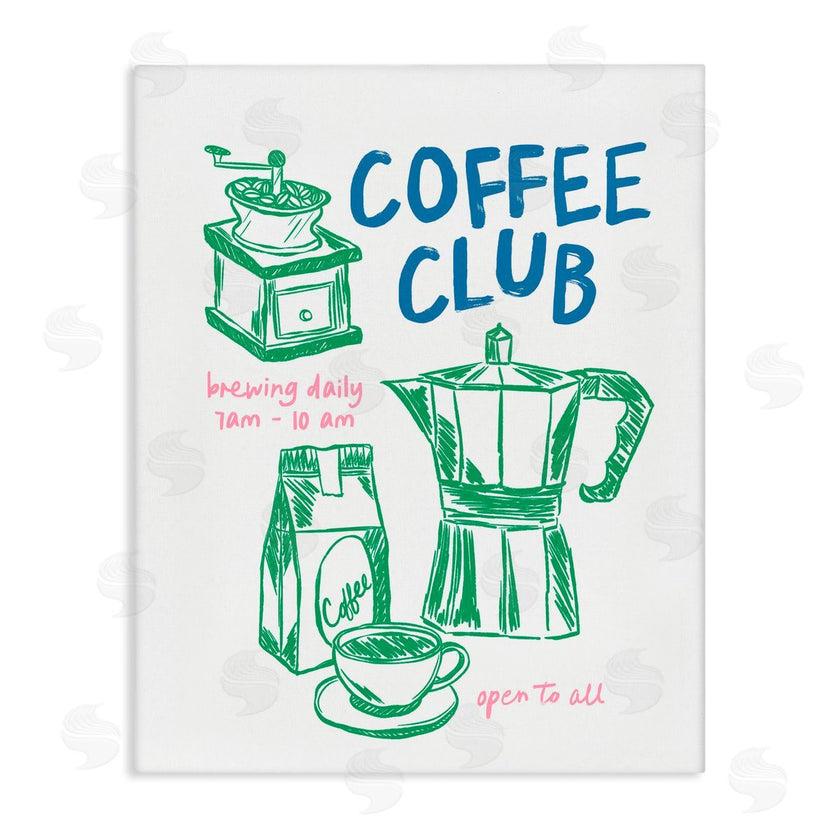 JJ Design House LLC | Coffee Club Green & Blue